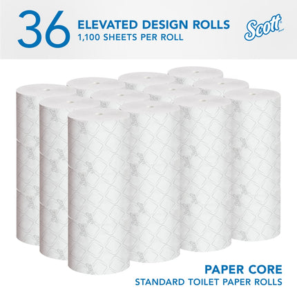 Scott® Pro Small Core Standard Roll Bath Tissue, 2 Ply, 36 x 1100 per Case, 47305