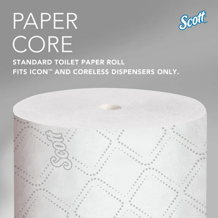 Scott® Pro Small Core Standard Roll Bath Tissue, 2 Ply, 36 x 1100 per Case, 47305