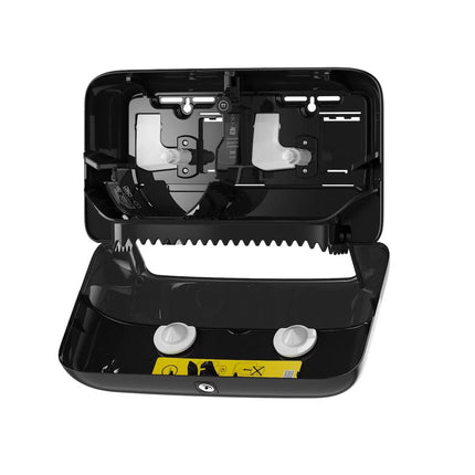 Tork® Coreless Elevation Bath Tissue Dispenser, High Capacity, Black, 473208