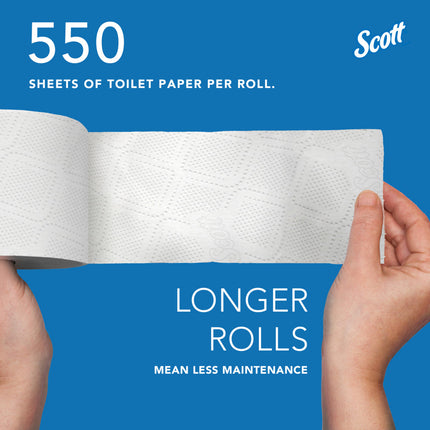 Scott® Standard Roll Bathroom Tissue, Ecology Certified, White, 40 Rolls/Case, 48040