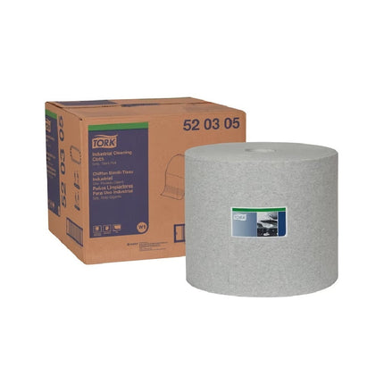 Tork® Industrial Cleaning Cloth, Giant Roll, exelCLEAN™ technology, 520305 Grey,
