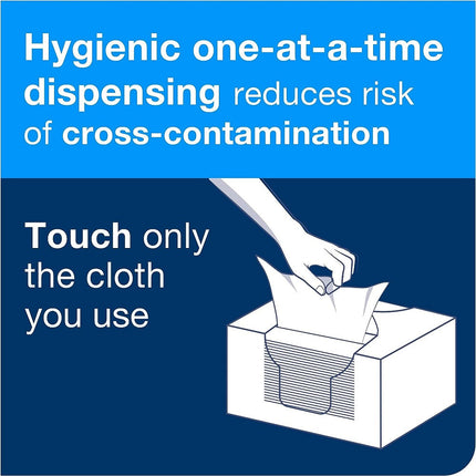 Tork Industrial Cleaning Cloth, 1 Ply, Grey, 520374