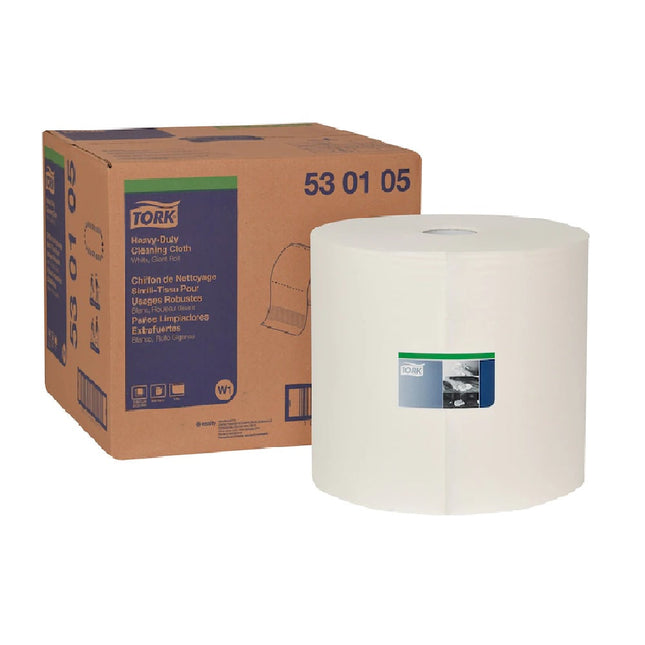 Tork® Heavy-Duty Cleaning Cloth, Giant Roll, exelCLEAN™ Technology, 1-Ply, 530105