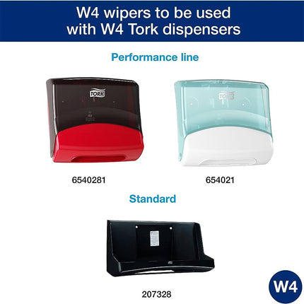 Tork® Heavy-Duty Cleaning Cloth, White, W4, 530182