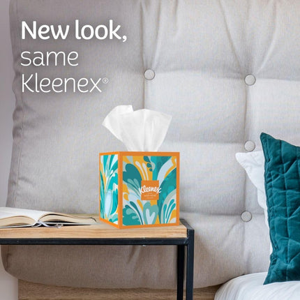 Kleenex Anti-Viral Facial Tissues, Cube Boxes, 55 Ct, 3 Ply, 54552