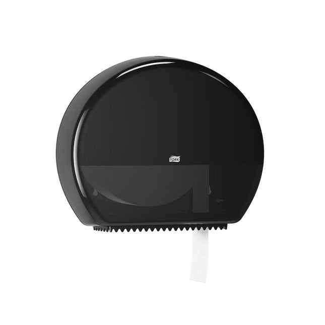 Tork® Elevation Jumbo Bath Tissue Roll Dispenser w/ Reserve, Roll Break, Black, 554028A