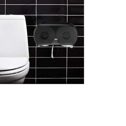 Tork® Twin Jumbo Bath Tissue Roll Dispenser, See-Through, Plastic, 9", Smoke, 56TR