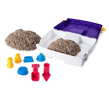 Kinetic Sand, Folding Sand Box, 2 lbs. Sand With Multi-Use Tools, Ages 3 and Up