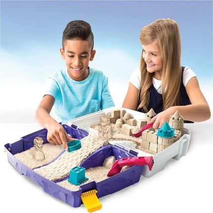 Kinetic Sand, Folding Sand Box, 2 lbs. Sand With Multi-Use Tools, Ages 3 and Up