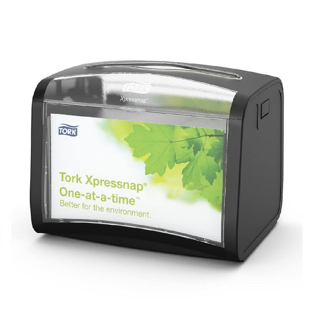 Tork Xpressnap Tabletop Napkin Dispenser, Plastic, 14.99 x 20.07 x 15.49 cm, 6232000 - Case of 4