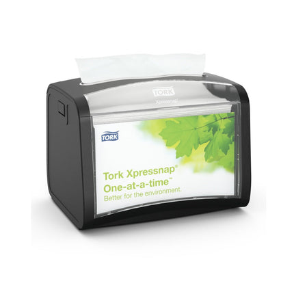 Tork Xpressnap Tabletop Napkin Dispenser, Plastic, 14.99 x 20.07 x 15.49 cm, 6232000 - Case of 4