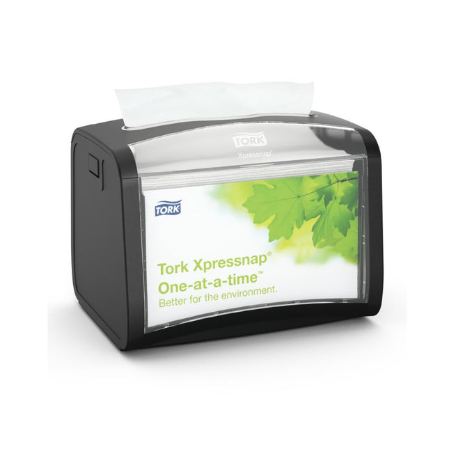 Tork Xpressnap Tabletop Napkin Dispenser, Plastic, 14.99 x 20.07 x 15.49 cm, 6232000 - Case of 4