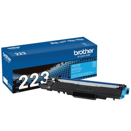 Brother TN223 Cyan Toner Cartridge, Standard Yield