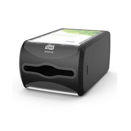 Tork Xpressnap® Counter Napkin Dispenser, Licorice, W 4.8" H 12.8" D 5.6", 6432000