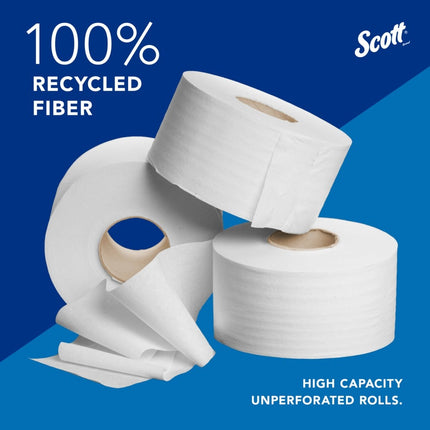 Scott® Essential Jumbo Roll Toilet Paper, 2 Ply, 12 Rolls - 67805