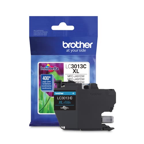 Brother LC3013CS Cyan Ink Cartridge, High Yield