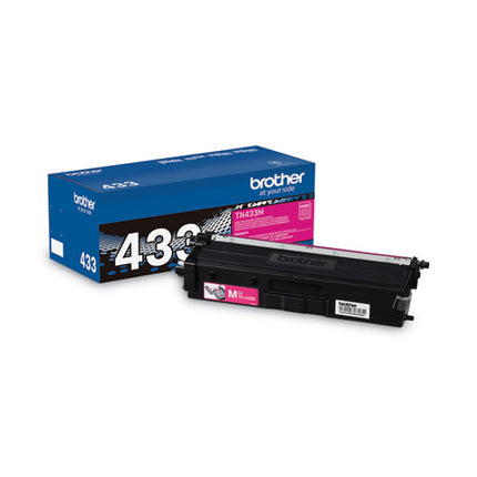 Brother TN433M Magenta Toner Cartridge, High Yield