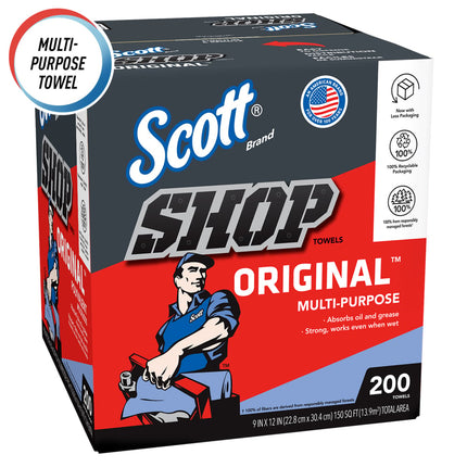 Scott® Shop Towels Pop-Up Box, 75190