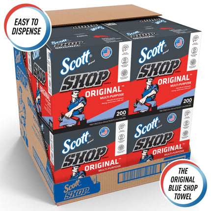 Scott® Shop Towels Pop-Up Box, 75190
