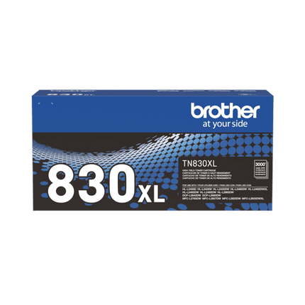 Brother Genuine TN830XL Toner Cartridge - High Yield - Black
