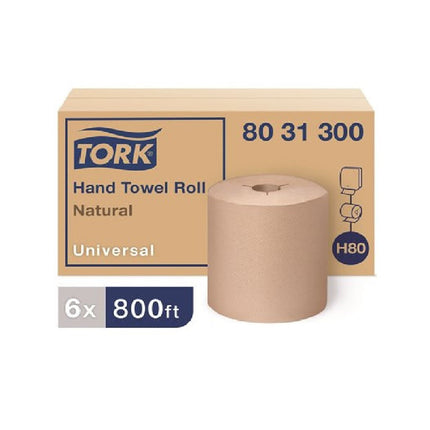 Tork Universal Hand Towel Roll, Natural, 8" x 800', 8031300