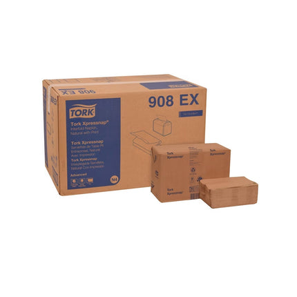 Tork® Universal Xpressnap® Environmental Print Dispenser Napkin, Natural, 908EX