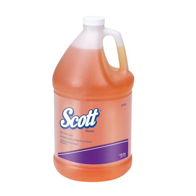 Scott Hair & Body Wash, Protein-Enriched Golden Gel, 1 Gallon, 91325