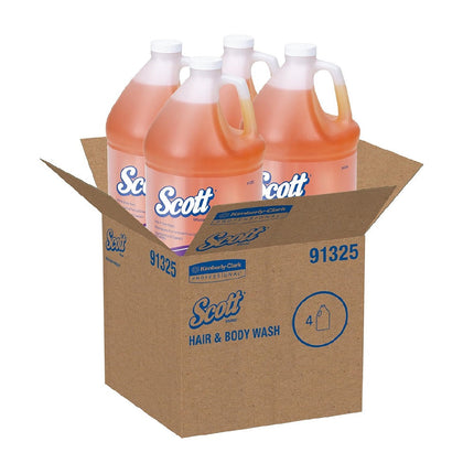 Scott Hair & Body Wash, Protein-Enriched Golden Gel, 1 Gallon, 91325