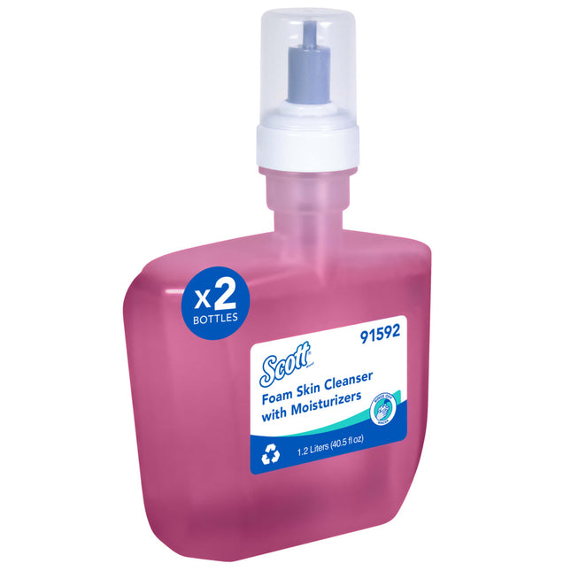 Scott® Pro Liquid Hand Soap with Moisturizers, Pink, Floral Scent, 1.2L E-Cassette, 91592