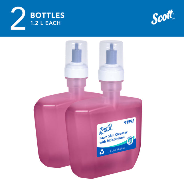 Scott® Pro Liquid Hand Soap with Moisturizers, Pink, Floral Scent, 1.2L E-Cassette, 91592