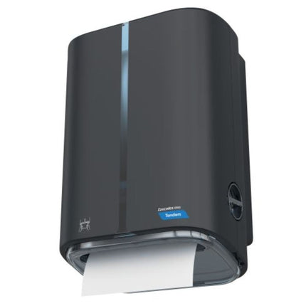 Tandem Mechanical No-Touch Hand Towel Dispenser C340, Dark Gray