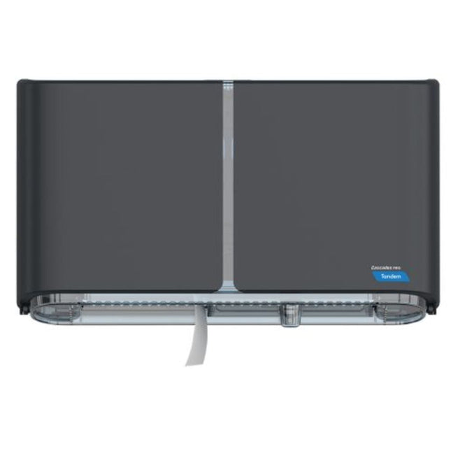 Tandem Jumbo Roll Tissue Dispenser C380, Double Roll, Dark Gray