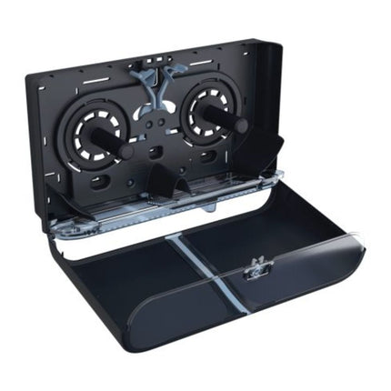 Tandem Jumbo Roll Tissue Dispenser C380, Double Roll, Dark Gray