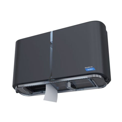 Tandem Jumbo Roll Tissue Dispenser C380, Double Roll, Dark Gray