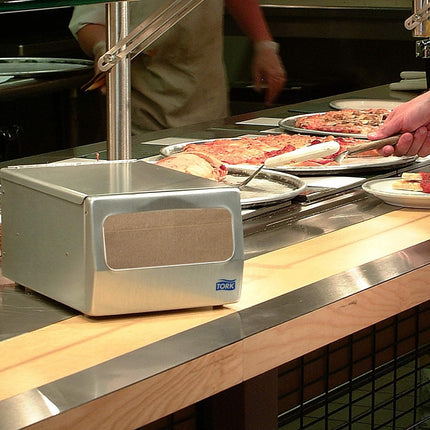 Tork® Universal Masterfold Dispenser Napkin, Overall Embossed, 1-Ply, 12" x 13" , Natural, D786E