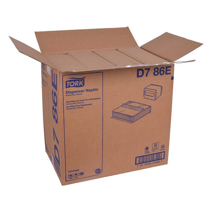 Tork® Universal Masterfold Dispenser Napkin, Overall Embossed, 1-Ply, 12" x 13" , Natural, D786E