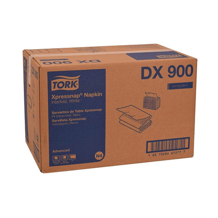 Tork® Advanced Xpressnap® Interfold Dispenser Napkin, 1 Ply, White, 500 Napkins/Pack, 12 Packs/Case