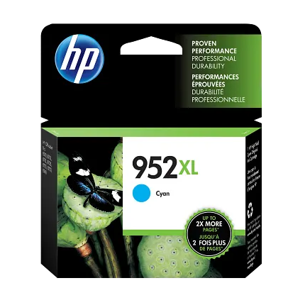 HP 952XL High Yield Cyan Original Ink Cartridge,HP-L0S61AN#140