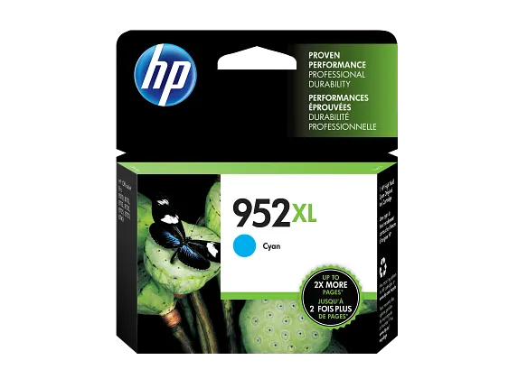 HP 952XL High Yield Cyan Original Ink Cartridge,HP-L0S61AN#140