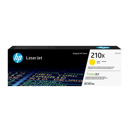 HP 210X High Yield Yellow Original LaserJet Toner Cartridge (W2102X) – For HP Color LaserJet Pro