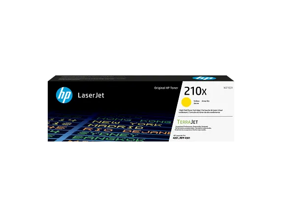 HP 210X High Yield Yellow Original LaserJet Toner Cartridge (W2102X) – For HP Color LaserJet Pro