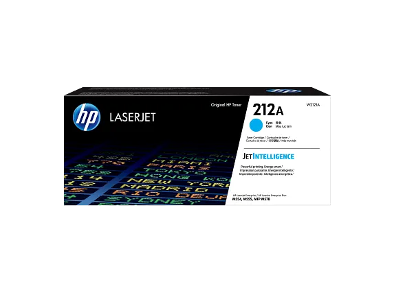 HP 212A Cyan Original LaserJet Toner Cartridge (W2121A) – For HP LaserJet Pro