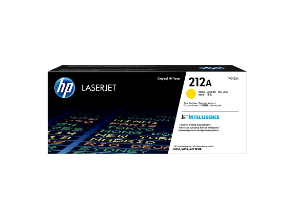 HP 212A Standard Yield Yellow Original LaserJet Toner Cartridge (W2122A) – For HP Color LaserJet