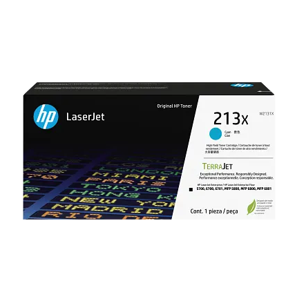 HP 213X High Yield Cyan Original LaserJet Toner Cartridge (W2131X) – For HP Color LaserJet