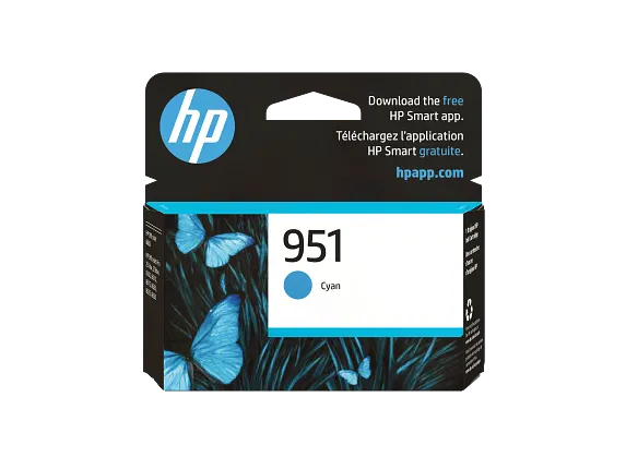 HP 951 Cyan Original Ink Cartridge (CN050AN#140) – High-Quality Ink for HP OfficeJet Pro Printers