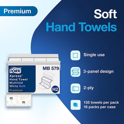 Tork Premium MB579 Soft Xpress Multifold Paper Hand Towel