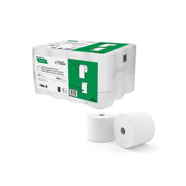 Cascades  Pro Perform™ Toilet Paper, High-Capacity Roll, 2 Ply, 950 Sheets/Roll, 26' Length, T150