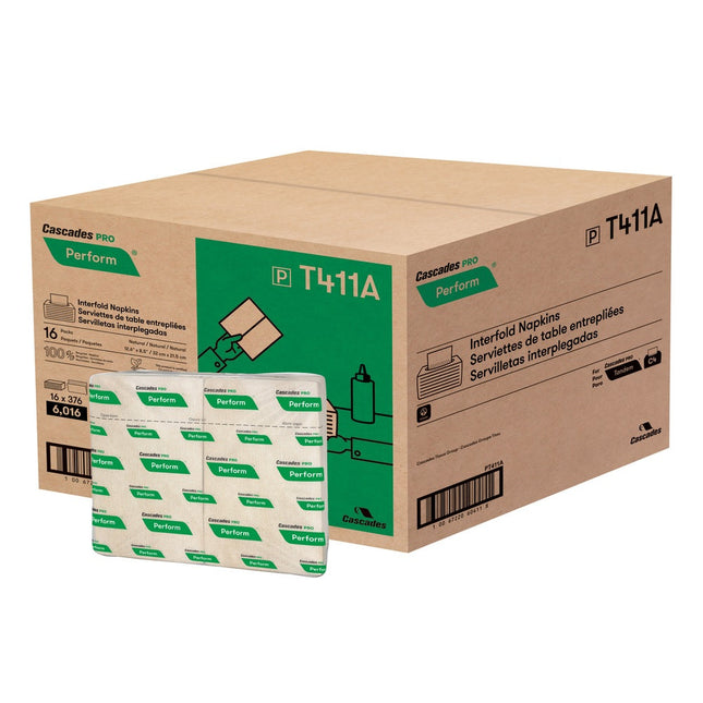 Cascades Pro Perform™ Inter-Fold Towels, 4.25 x 6.5 in., T411