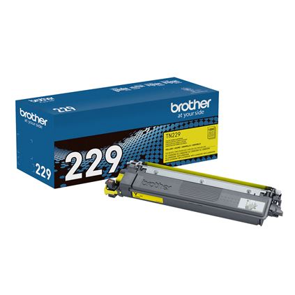 Brother Genuine TN229XLY High Yield Toner Cartridge - Yellow