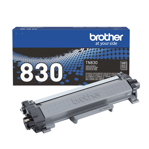 Brother Genuine TN830 Toner Cartridge - Standard Yield - Black